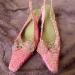 Vintage Sparkle Kitten Heels